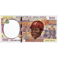 P204Eg Cameroon - 5000 Francs Year 2002 P204Eg Cameroon - 5000 Francs Year 2002